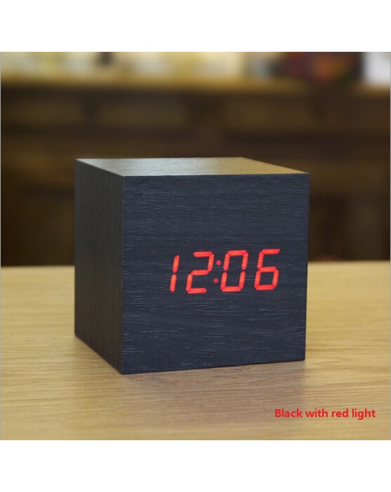 Wooden LED Clock