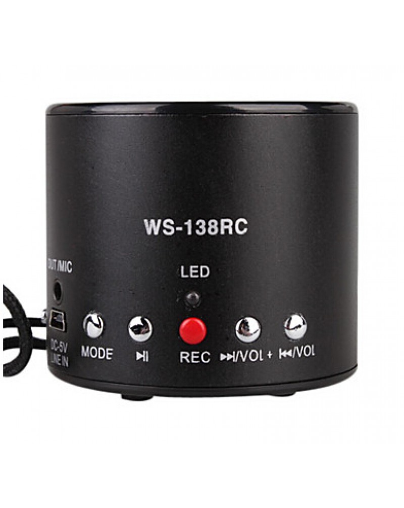 Hot Recording Mini Speaker with Usb Input (FM Radio, Portable Speaker)