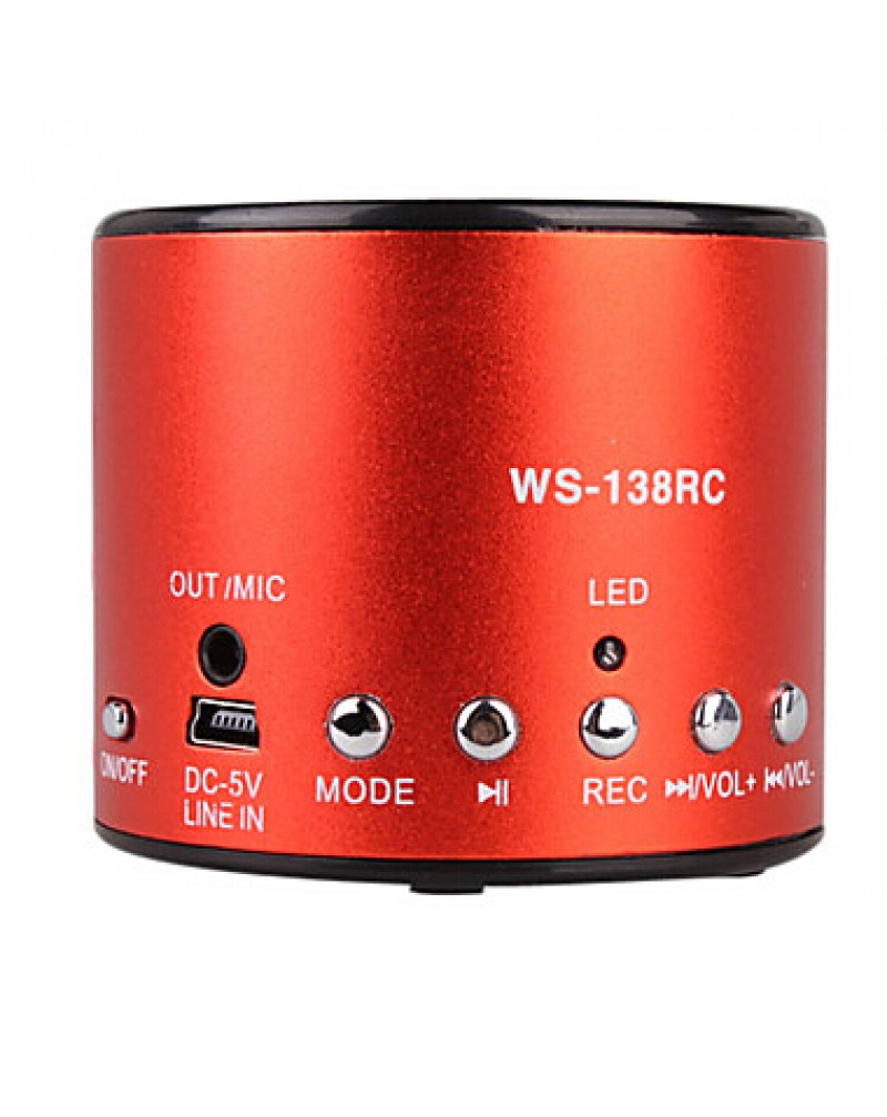 Hot Recording Mini Speaker with Usb Input (FM Radio, Portable Speaker)