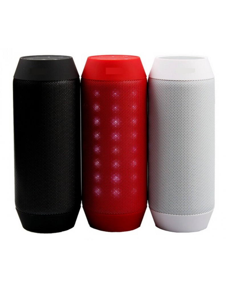 Portable Wireless Bluetooth Speaker  Colorful 360 LED lights FM Radio TF card USB Rechargeable Outdoor Speaker