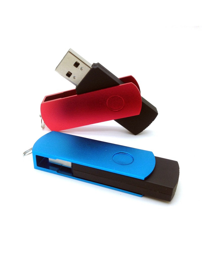 manufacturers supply creative rotation USB 3 wholesale zinc alloy casing can print LOGO gift USB