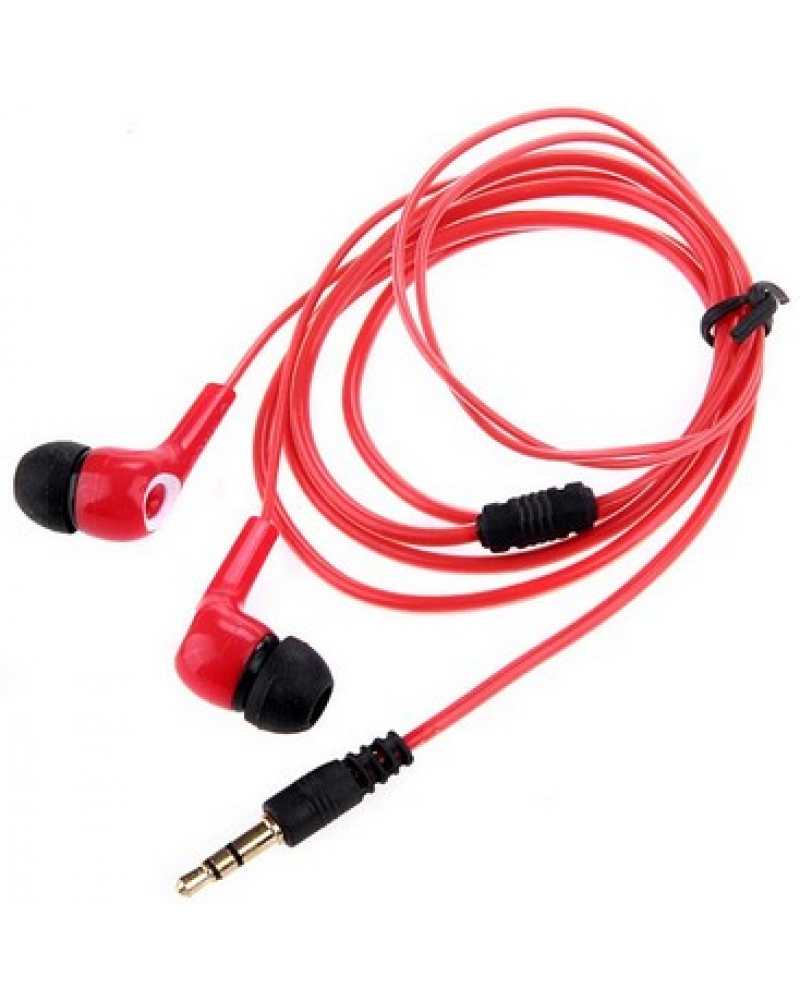 EX-095SL 3.5mm Stereo In-Ear Earphone Headset - Red