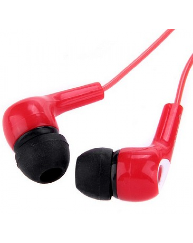 EX-095SL 3.5mm Stereo In-Ear Earphone Headset - Red