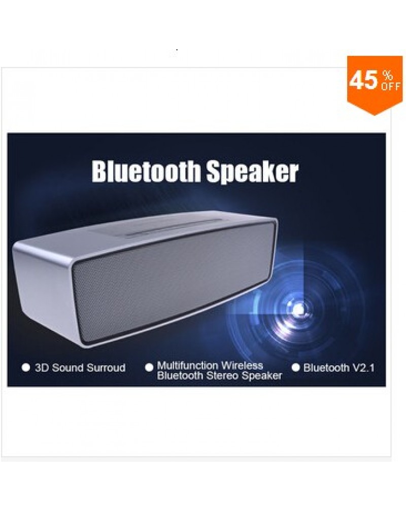 mini wirelesss HIFI High-end Luxury Wireless Bluetooth 3D Sound Multifunction Stereo speaker With MIC Support SD Card