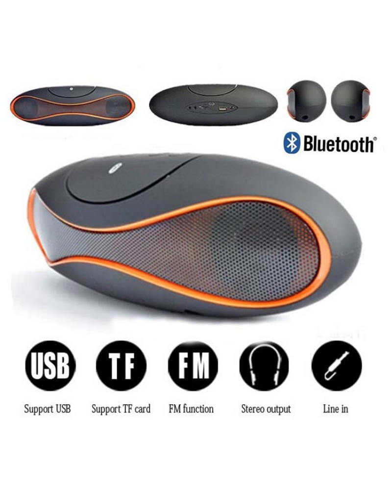 Wireless Bluetooth Speaker TF AUX USB FM Radio with Built-in Mic Hands-free Portable Mp3 Mini Subwoofer Retail Box 2015 New