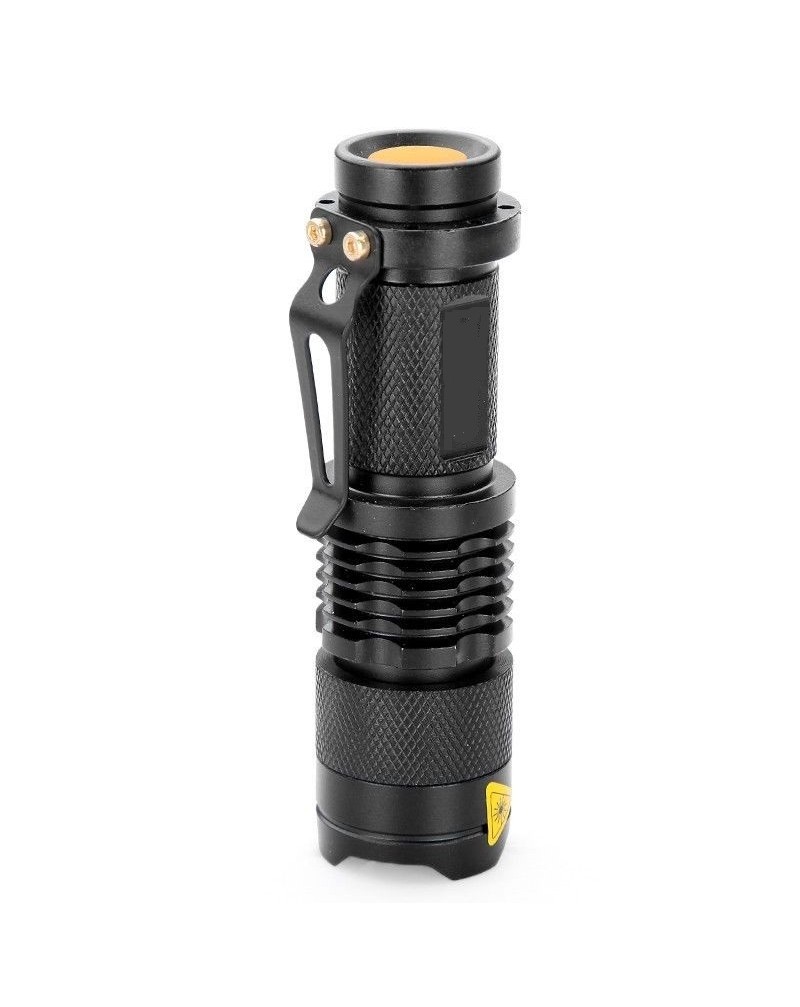 Mini 7W 300LM  Q5 Focus Zoomable 14500 LED Torch Flashlight Electric Lamp