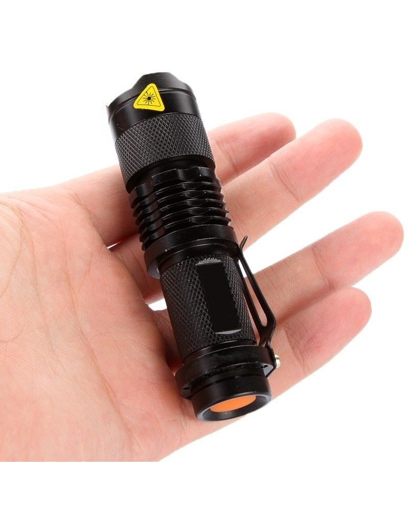 Mini 7W 300LM  Q5 Focus Zoomable 14500 LED Torch Flashlight Electric Lamp