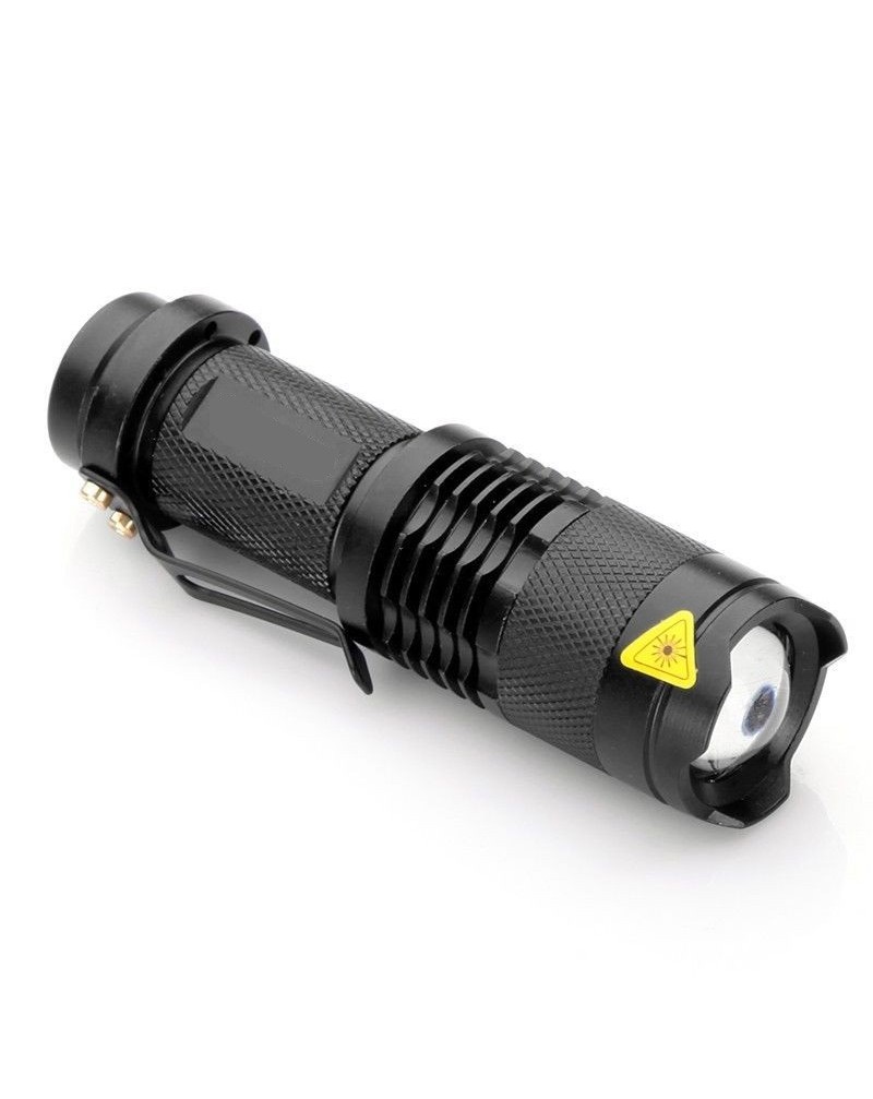 Mini 7W 300LM  Q5 Focus Zoomable 14500 LED Torch Flashlight Electric Lamp