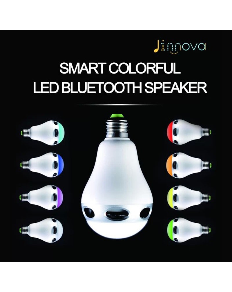 Smart Colorful LED Bluetooth Speaker Colorful Change RGBW Smart Wireless cool white +RGB tricolored light 13W(LED + Audio) Bluetooth Speaker LED lamp light bulbs with App