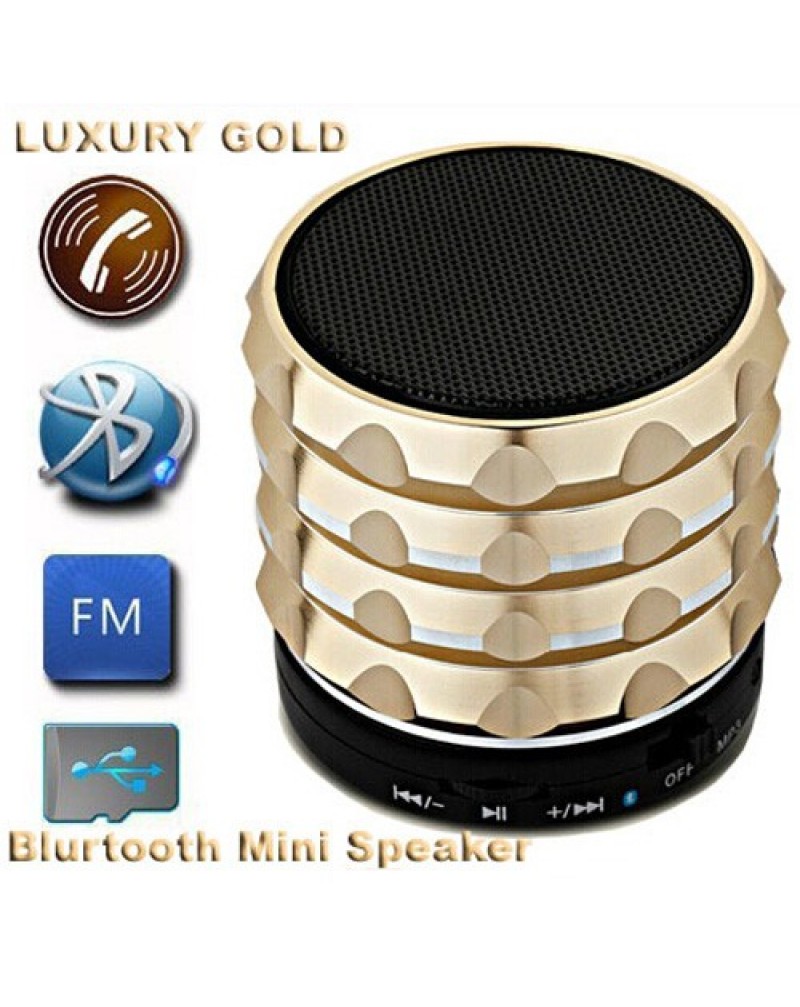 (Free Shipping)Portable Mini Bluetooth Speakers Metal Steel Wireless Smart Speaker Subwoofer With FM Radio MP3 Player Support SD Card