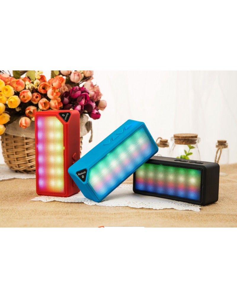 Portable wireless Colorful bluetooth 2.1 TF card reader FM AUX Mic Music speaker