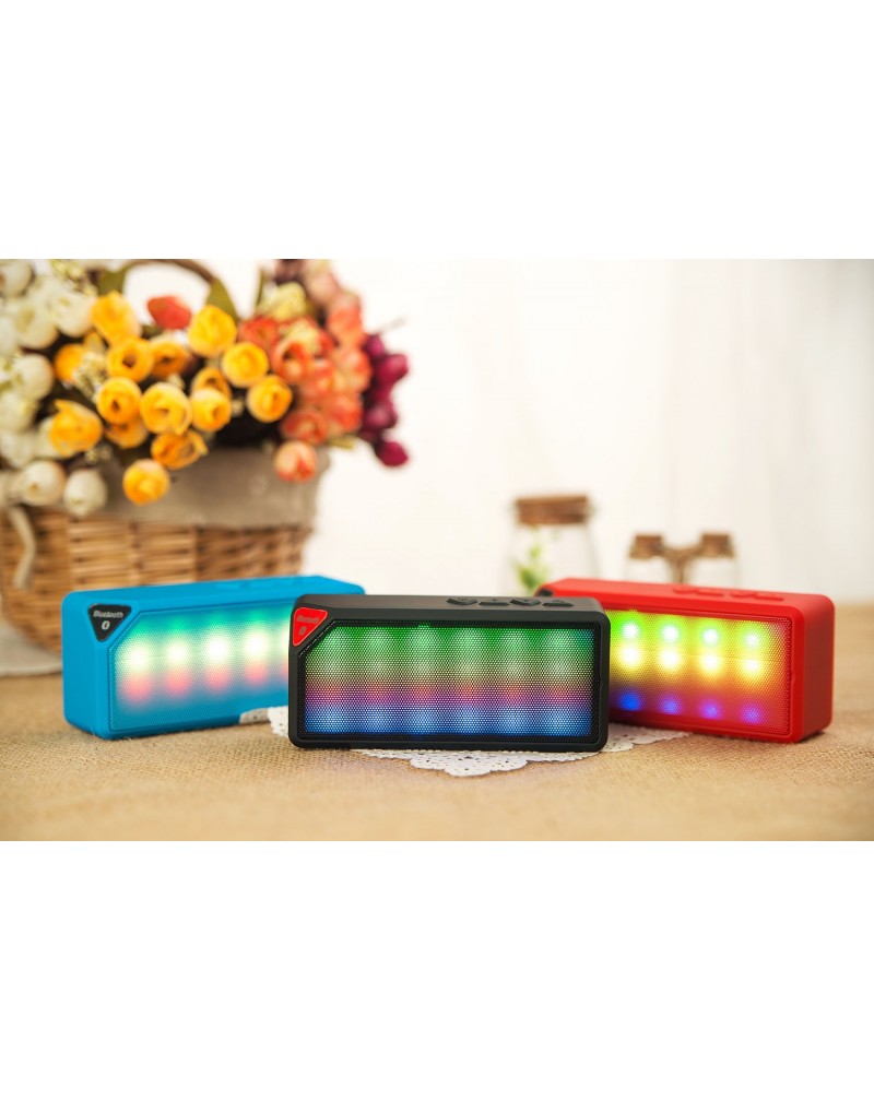 Portable wireless Colorful bluetooth 2.1 TF card reader FM AUX Mic Music speaker