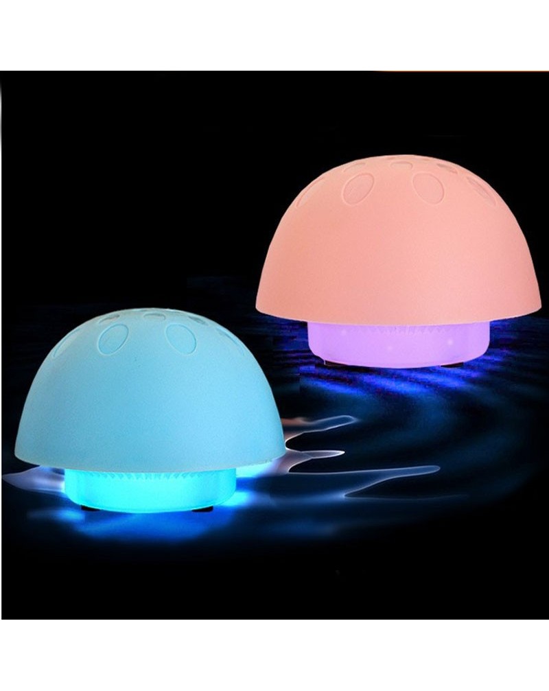 One pair Lovely mini USB mushroom speakers with colorful light for PC  Laptop