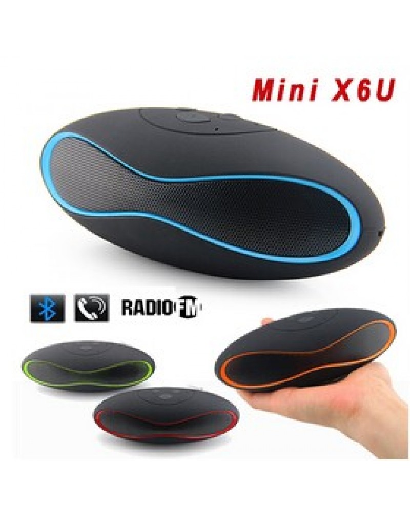 HI FI X6U MINI Football Wireless Bluetooth Speaker TF AUX USB Portable Audio Player Music Speaker for phone Computer Subwoofer