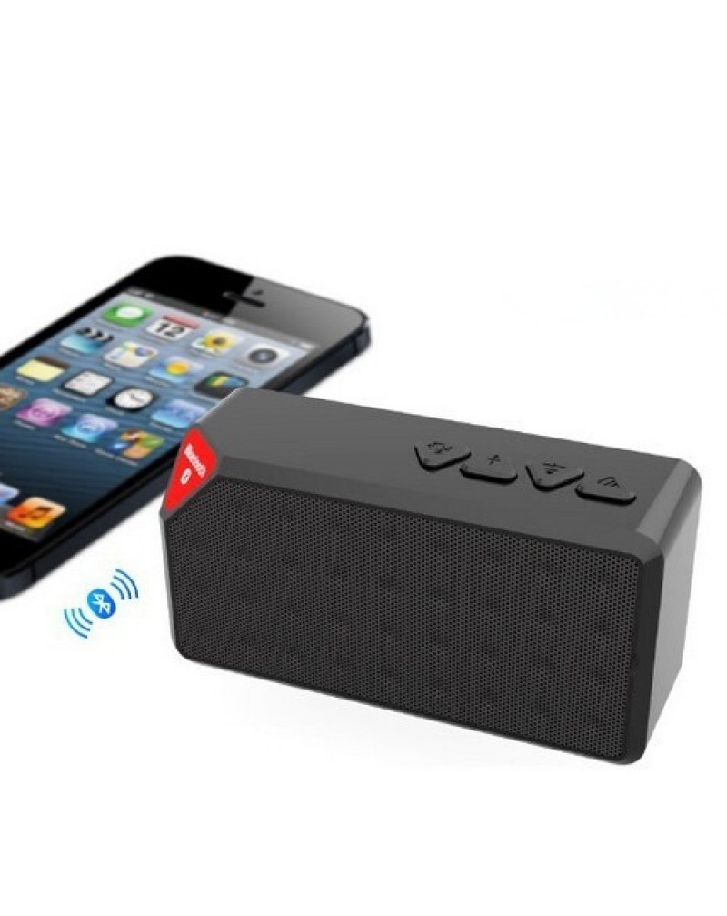 Mini X3 Bluetooth Speaker Portable Wireless Handsfree TF FM Radio Built in Mic MP3 Subwoofer with Detachable Battery