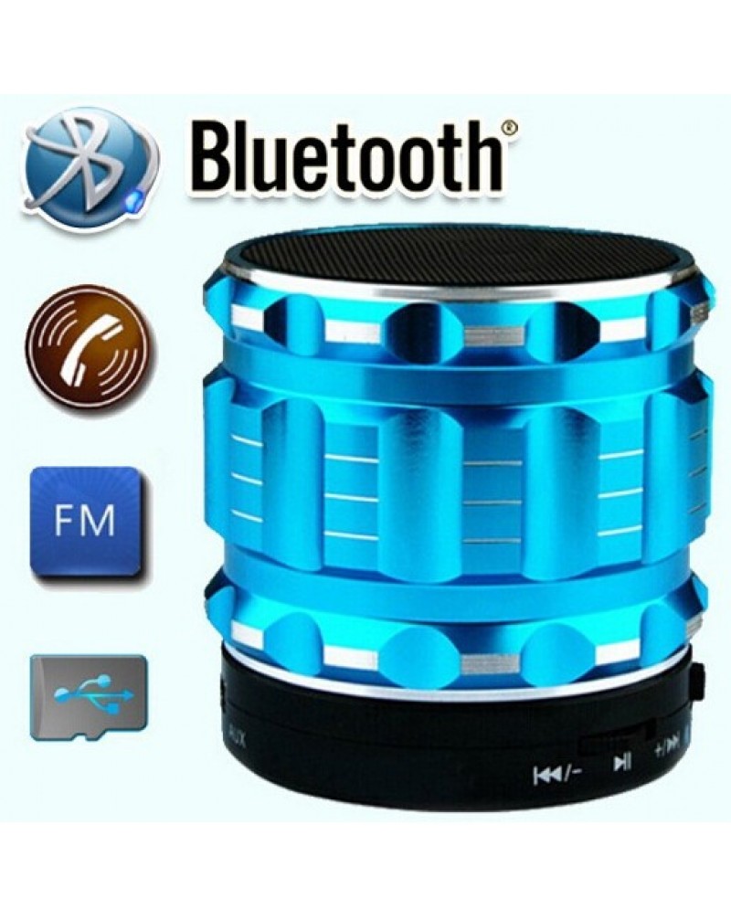 Portable Mini Bluetooth Speakers Metal Steel Wireless Smart Speaker Subwoofer With FM Radio MP3 Player Support SD Card