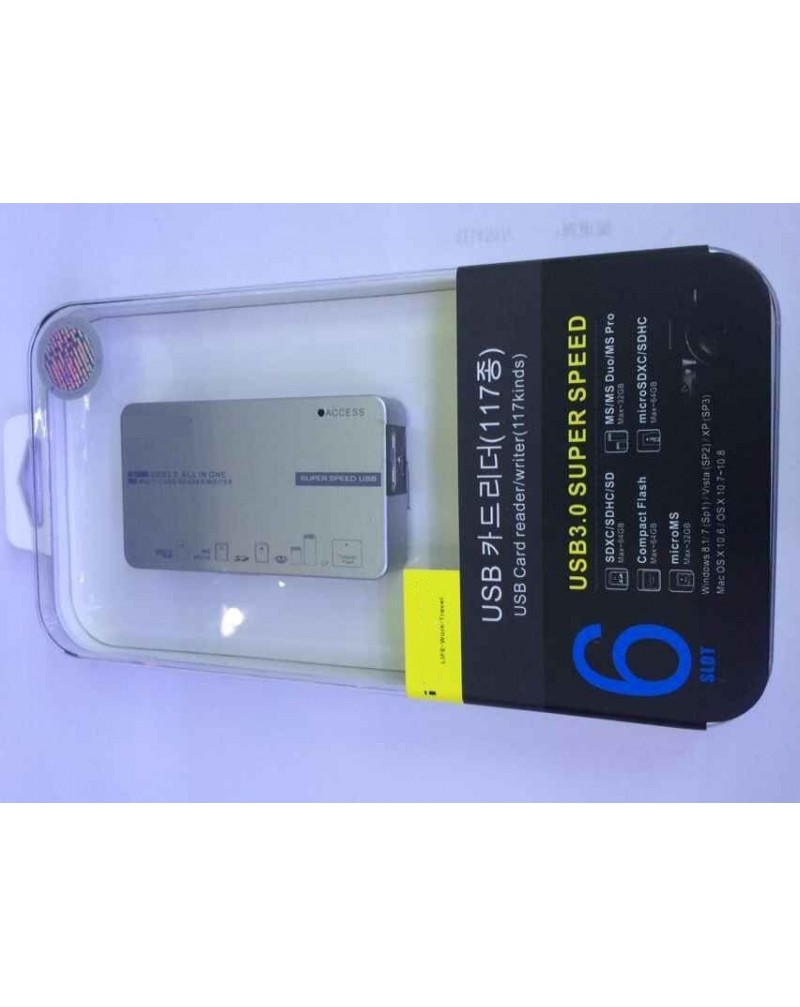 USB3.0 card reader multi letter card reader for SD MS XD TF CF high speed one button