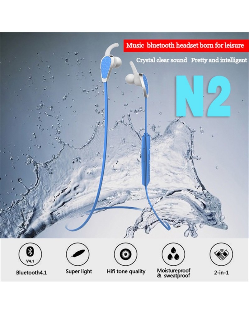 N2 Bluetooth 4.1 Headset Wireless Headset Sports Music Headphones Stereo Headphones