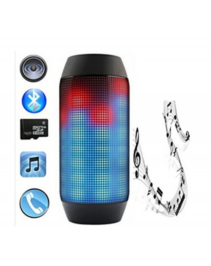 Electronic Audio Bluetooth Speaker LED lights Pulse Portable Wireless LED  Colorful support U-disck 360 TF Card Outdoor