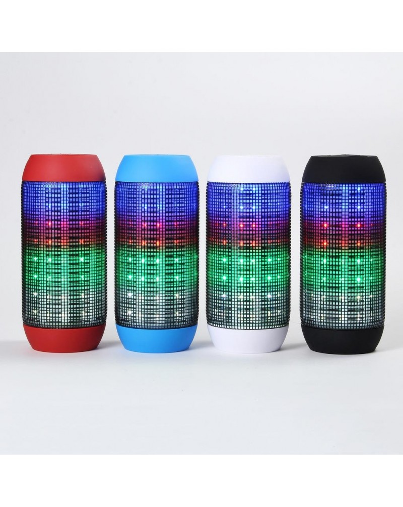 Electronic Audio Bluetooth Speaker LED lights Pulse Portable Wireless LED  Colorful support U-disck 360 TF Card Outdoor