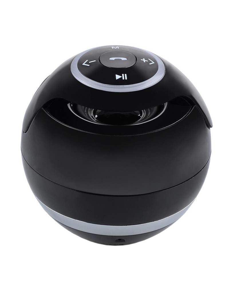 GS009 Round Portable Wireless Bluetooth Speaker Black