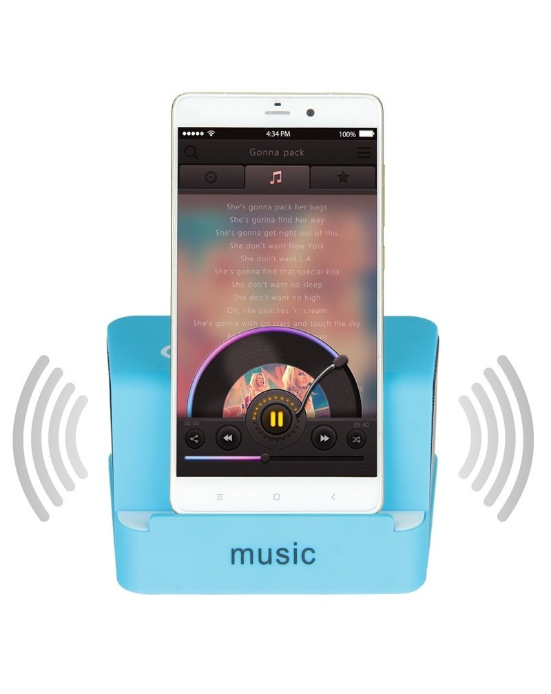 X5 multi-bracket / NFC / TF / Wireless Bluetooth Speaker - Blue