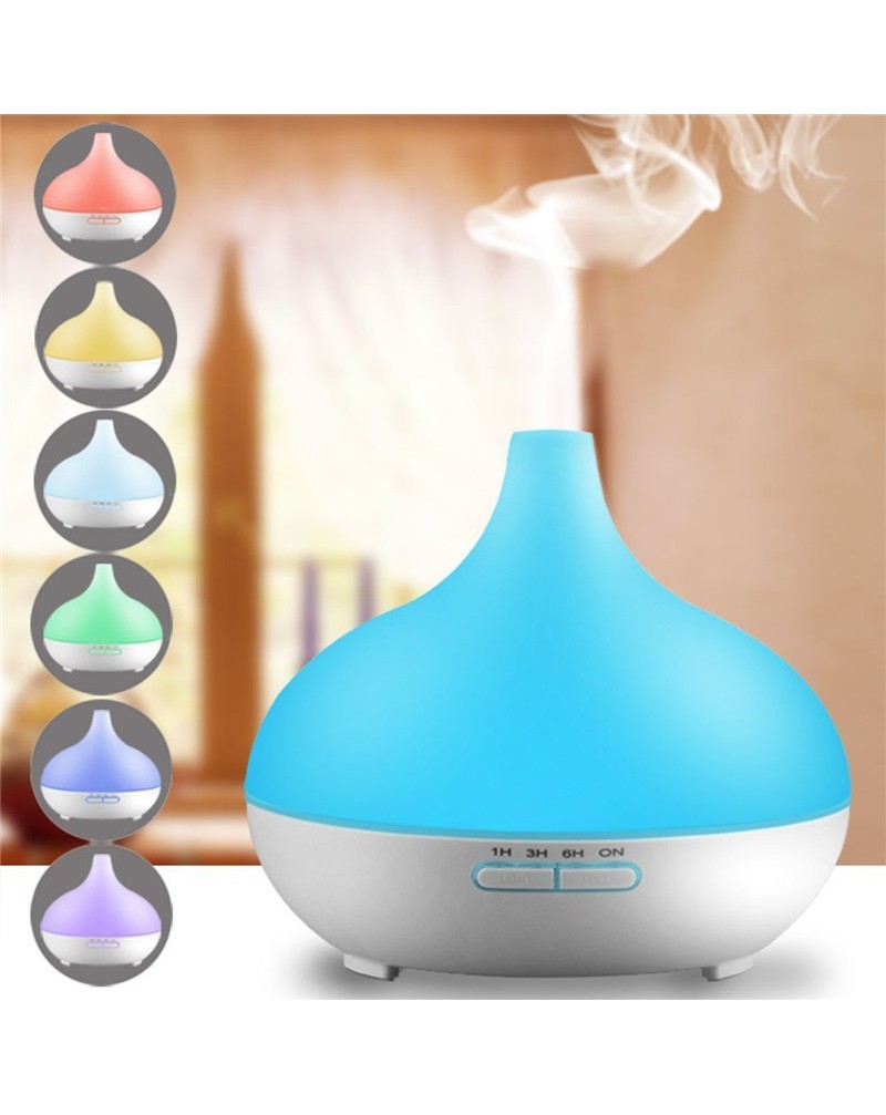 DT-1515 300ML Aroma Humidifier Ultrasonic Aromatherapy Essential Oil Diffusion Machine / Seven Kinds of Color Changing LED / Dry Automatic Shutdown