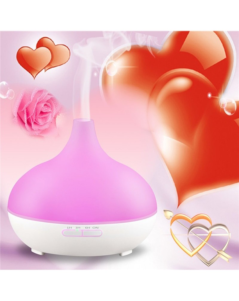 DT-1515 300ML Aroma Humidifier Ultrasonic Aromatherapy Essential Oil Diffusion Machine / Seven Kinds of Color Changing LED / Dry Automatic Shutdown