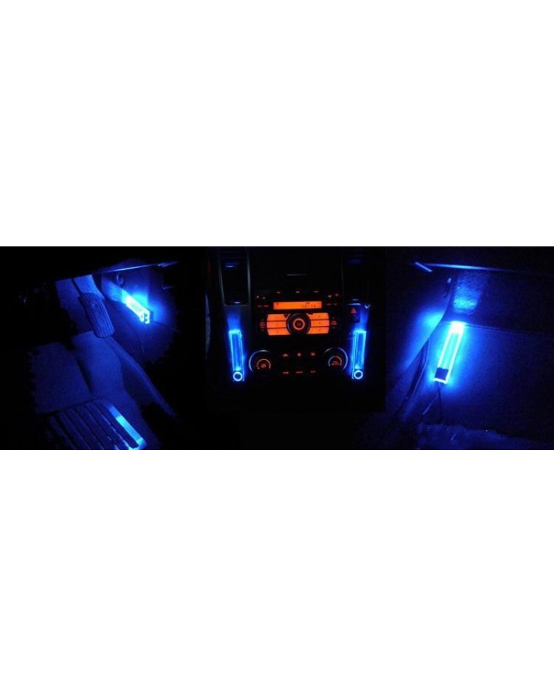 4 in 1 Car LED interior ambient lighting atmosphere within the automotive supplies decorative lights 7 Color