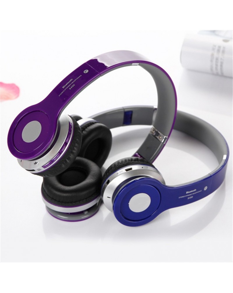 Quality Products S450 Headphone Bluetooth Headset Stereo Earphone Wireless Fashion Sport Running Headphone Noise Quality Assurance